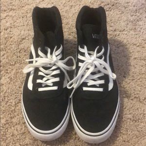 Black vans high tops